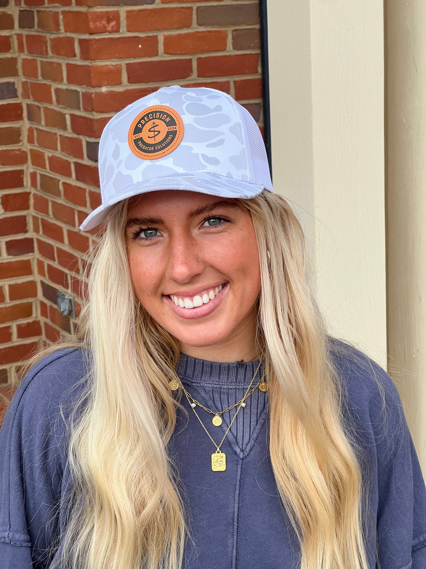Richardson Snow Camo Logo Hat