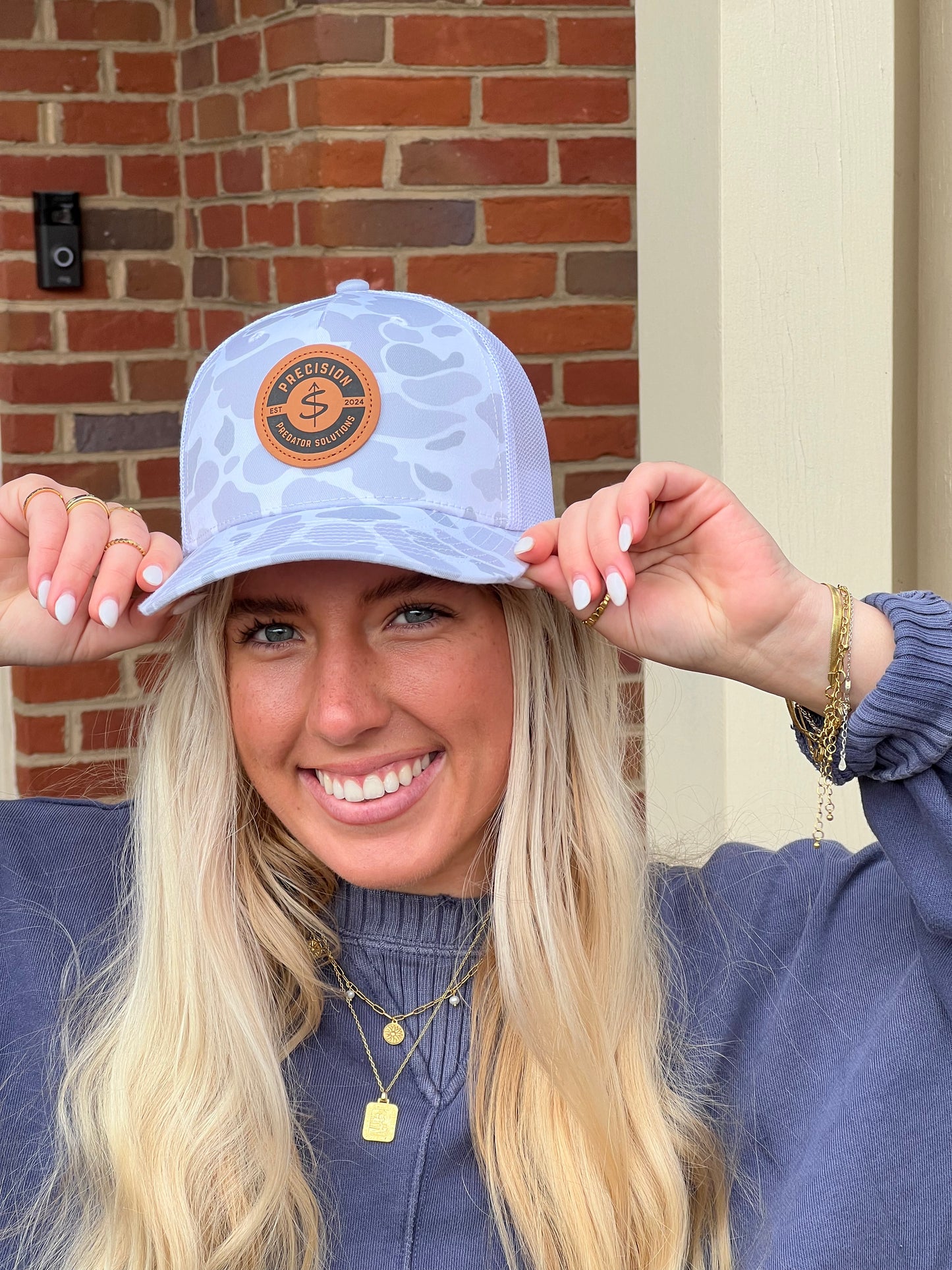 Richardson Snow Camo Logo Hat